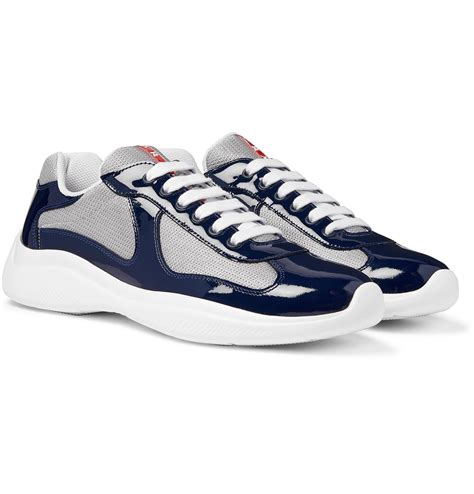 prada shoes navy blue|prada americas cup sneakers cheap.